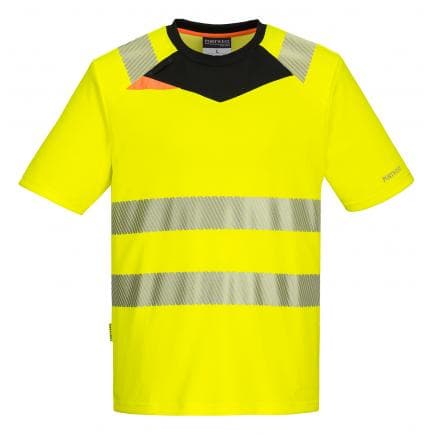 PORTWEST DX413YBRL - DX4 tee-shirt haute visibilité s/s, jaune/noir