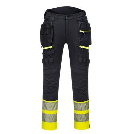 PORTWEST DX445YBR28 - Pantalon Holster DX4 Hi-Vis classe 1, jaune/noir