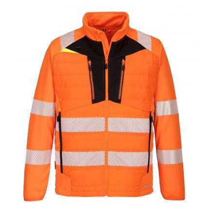 PORTWEST DX473OBRXL - Veste hybride haute visibilité DX4, orange/noir