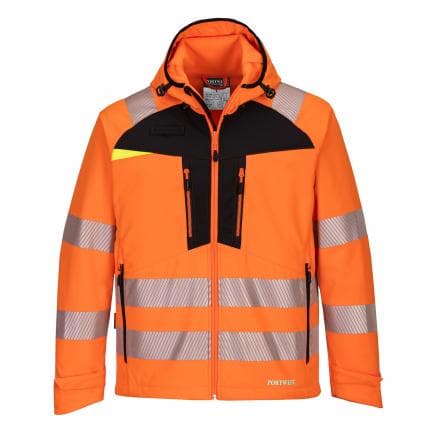 PORTWEST DX475OBRL - Veste Softshell HV DX4, orange/noir