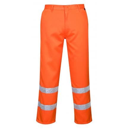 PORTWEST E041ORRS - Pantalon Hi-Vis poly-coton, orange