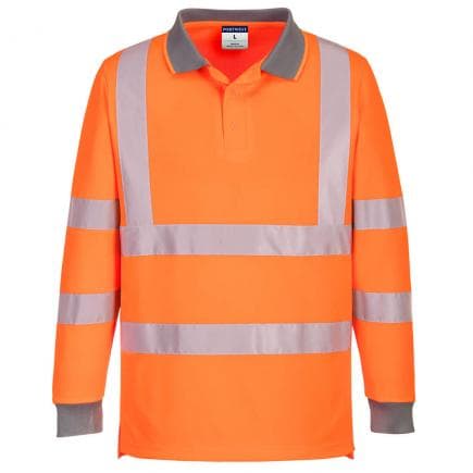 PORTWEST EC11ORRXXL - Polo Eco haute visibilité l/s (pack de 6), orange