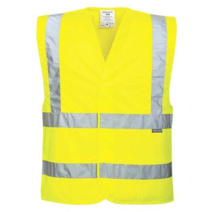 PORTWEST EC76YER4X/5X - Vest Eco haute visibilité (pack de 10), jaune