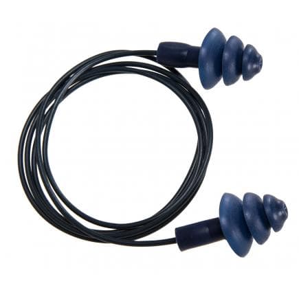 PORTWEST EP07BLU - Bouchon d'oreille tpr détectable avec cordon (50 paires), bleu