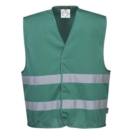 PORTWEST F374BGRS/M - Gilet Iona meshair, vert bouteille