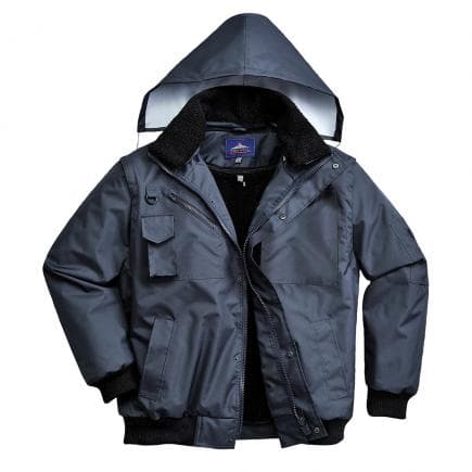PORTWEST F465NARL - Blouson Bomber 4 en 1, marine