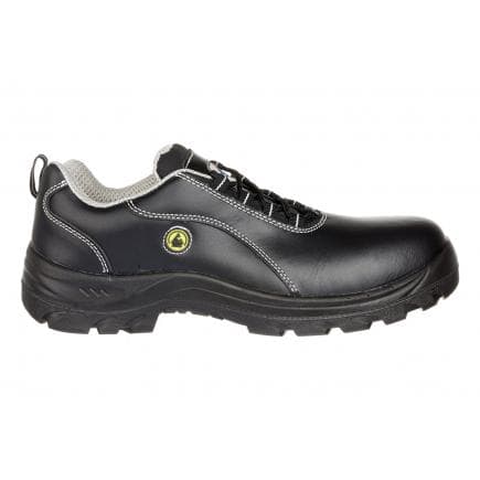 PORTWEST FC02BKR43 - Chaussure cuir de sécurité composite ESD S1, noir