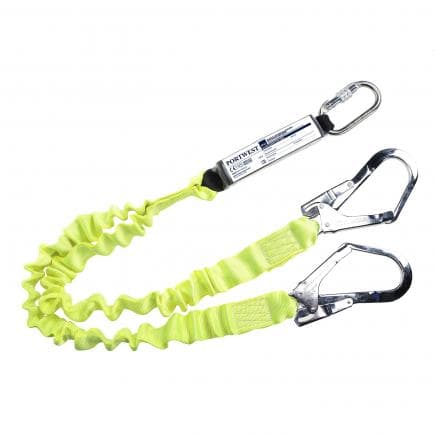PORTWEST FP52YER - Longe élastique double avec absorbeur d'énergie, jaune