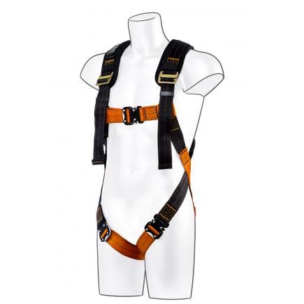 PORTWEST FP71K1RS/M/L - Harnais 1 point d'ancrage ultra, noir/orange
