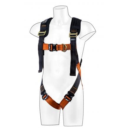 PORTWEST FP72K1RS/M/L - Harnais ultra 2 points, noir/orange