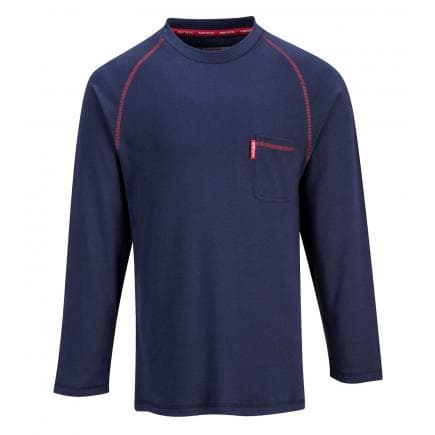 PORTWEST FR01NARS - T-shirt Bizflame encolure ras du cou, marine