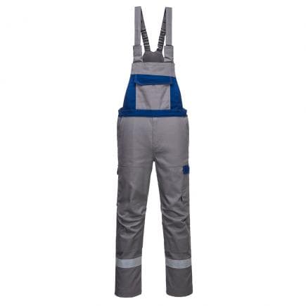 PORTWEST FR07GRSXXL - Cotte à bretelles Bizflame Ultra bicolore, gris short