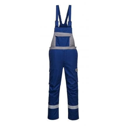 PORTWEST FR07RBRS - Cotte à bretelles Bizflame Ultra bicolore, bleu royal