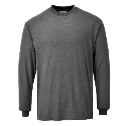 PORTWEST FR11GRRL - T-shirt manches longues flamme résistant et antistatique, gris