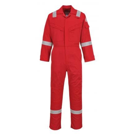 PORTWEST FR21RERL - Combinaison antistatique super légère 210g, rouge