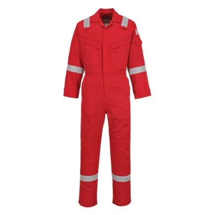PORTWEST FR21RETM - Combinaison antistatique super légère 210g, rouge tall