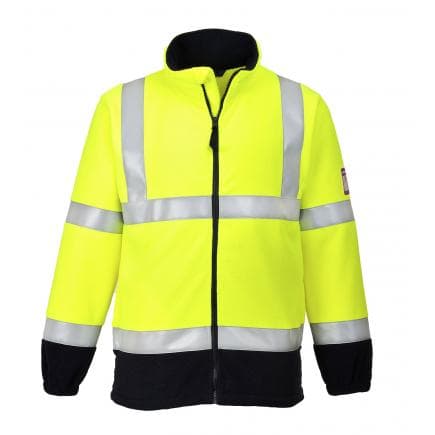 PORTWEST FR31YERL - Polaire haute-visibilité flamme résistant et antistatique, jaune