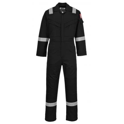 PORTWEST FR50BKRM - Combinaison flamme résistant et antistatique 350g, noir