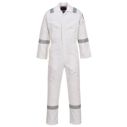 PORTWEST FR50WHRXL - Combinaison flamme résistant et antistatique 350g, blanc