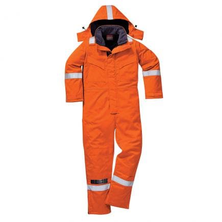 PORTWEST FR53ORTXL - Combinaison hiver FR Antistatique, tall de couleur orange
