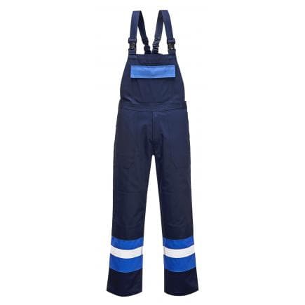 PORTWEST FR57NRRXXXL - Cotte à bretelles Bizflame Plus, marine/royal