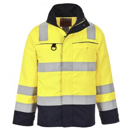 PORTWEST FR61YNRL - Blouson haute-visibilité multirisques, jaune/marine