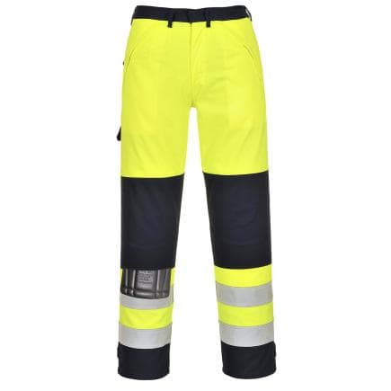PORTWEST FR62YNRM - Pantalon haute-visibilité multirisques, jaune/marine