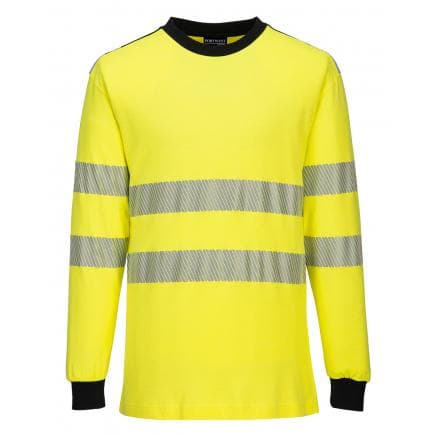 PORTWEST FR701YBRL - T-shirt Hi-Vis flamme résistant WX3, jaune/noir