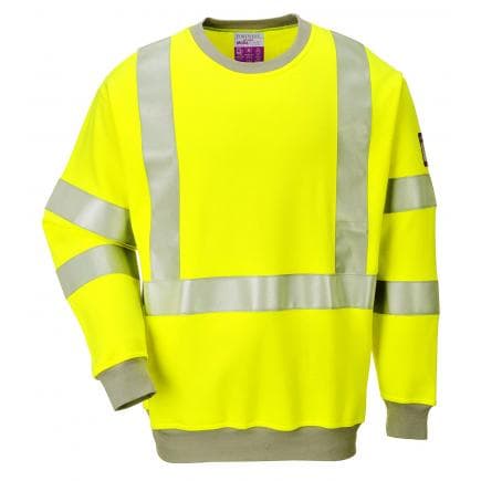 PORTWEST FR72YERL - Sweatshirt FR Antistatique Hi-Vis, jaune