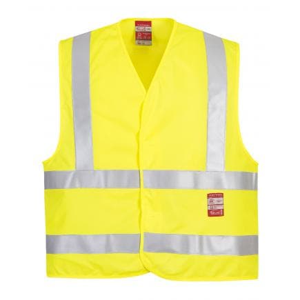 PORTWEST FR75YERL/XL - Gilet HV résistant à la flamme, jaune