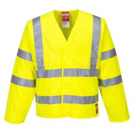 PORTWEST FR85YERL/XL - Gilet HV ML antistatique-résistante à la flamme, jaune