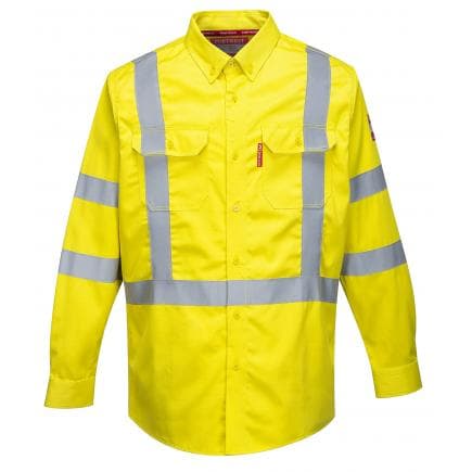 PORTWEST FR95YERXXL - Chemise haute visibilité Bizflame 88/12 FR, jaune