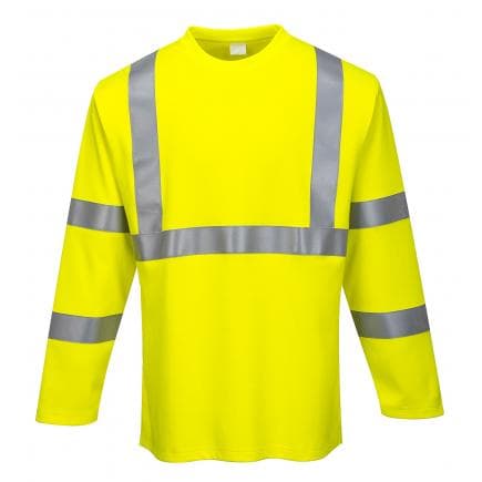 PORTWEST FR96YERXXXL - T-shirt à manches longues haute visibilité FR, jaune