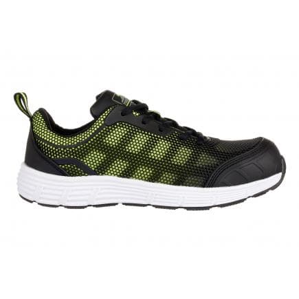 PORTWEST FT15BGN42 - Tennis tove Steelite S1P, noir/vert