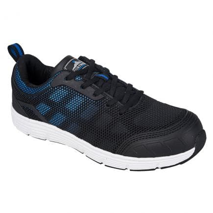 PORTWEST FT15BKB43 - Tennis tove Steelite S1P, noir/bleu