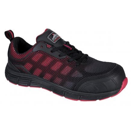 PORTWEST FT35BKD44 - Chaussure basse compositelite ogwen S1P, noir/rouge
