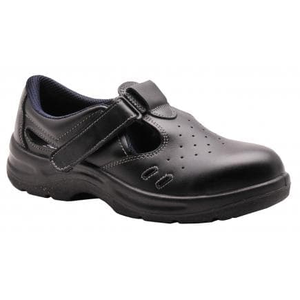 PORTWEST FW01BKR40 - Sandale de sécurité Steelite S1, noir