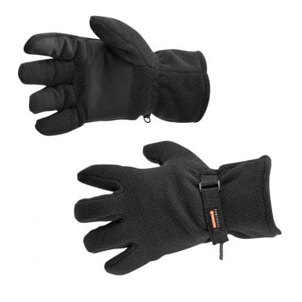 PORTWEST GL12BKR - Gant polaire doublé Insulatex, noir