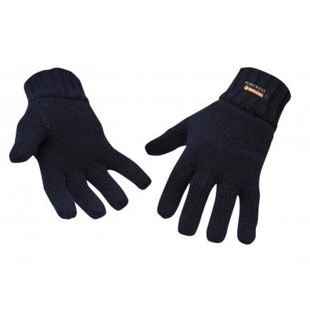 PORTWEST GL13NAR - Gant tricot doublé Insulatex, marine
