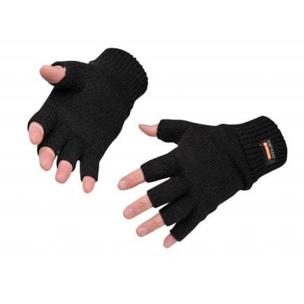 PORTWEST GL14BKR - Gant type mitaine Insulatex, noir