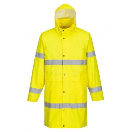 PORTWEST H442YERL - Manteau de pluie Hi-Vis 100cm, jaune