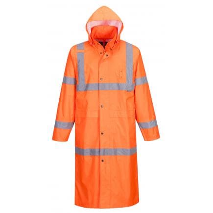 PORTWEST H445ORRM - Manteau de pluie Hi-Vis 122cm, orange