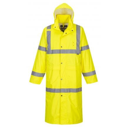 PORTWEST H445YERXL - Manteau de pluie Hi-Vis 122cm, jaune