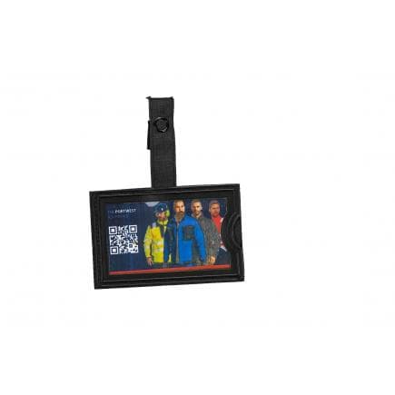 PORTWEST ID40BKR - Porte-badge (TPU), noir