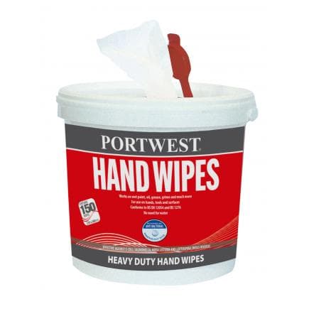 PORTWEST IW10WHR - Lingettes nettoyantes (150 lingettes), blanc