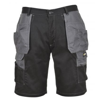 PORTWEST KS18BZRL - Short granit, noir/ zoom gris