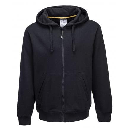 PORTWEST KS31BKRL - Sweatshirt zippé à capuche Nickel, noir