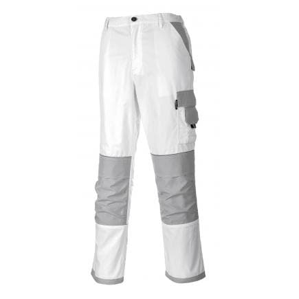 PORTWEST KS54WHRL - Pantalon peintre pro, blanc