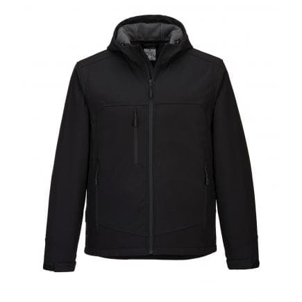 PORTWEST KX362BKRXL - Softshell à capuche KX3 (3 couches), noir