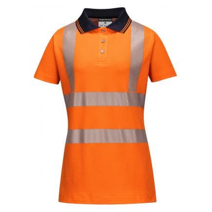PORTWEST LW72OBRS - Polo ladies pro, orange/noir
